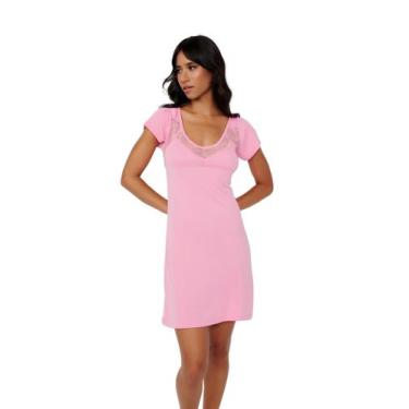 Imagem de Camisola Liganete Manga Curta Rosa - Maví, Rosa, G