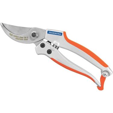 Imagem de Tesoura para Poda Profissional 20,1cm 78316-501 Aço Carbono Temperado Cabo Ergonômico Bypass Tramontina