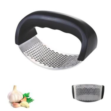 Imagem de Espremedor Amassador Triturador De Alho Manual Cozinha Inox - Art Hous