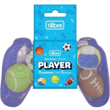 Imagem de Borracha Jogador 5 Unidades Esporte TILIBRA