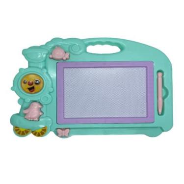 Imagem de Lousa Mágica Magnetica Infantil Com Caneta+2Carimbos 35x26cm - Generic
