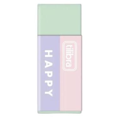 Imagem de Borracha Happy (cor pastel) - Tilibra, Verde claro