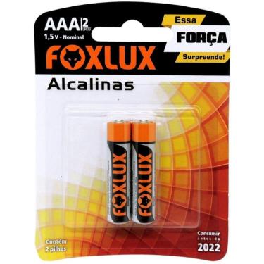 Imagem de Pilha Alcalina Foxlux Palito 2 Unidades com Tecnologia de Alto Desempenho e Longa Duração