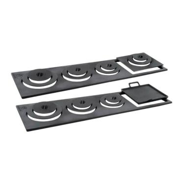 Imagem de Chapa Redução para Fogão a Lenha 91863LB 4 Furos com Bifeteira Ferro Fundido Preto Libaneza