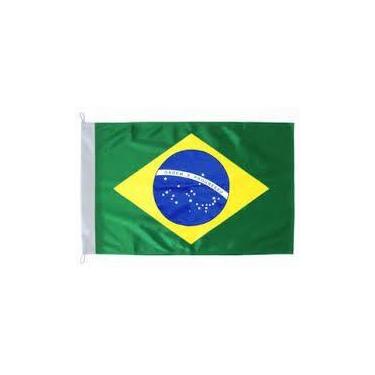 Imagem de Bandeira Do Brasil 100x70cm Em Cetim Para Decorar Copa do Mundo - Nipo