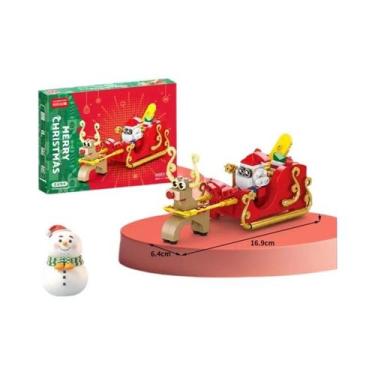 Imagem de Blocos De Montar De Aldeia De Natal: Árvore De Natal, Peças De Encaixe
