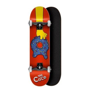 Imagem de Skate Profissional Montado Cisco Série The Donuts Red