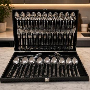 Imagem de Conjunto 76 Talheres Prime Inox - FRATELLI
