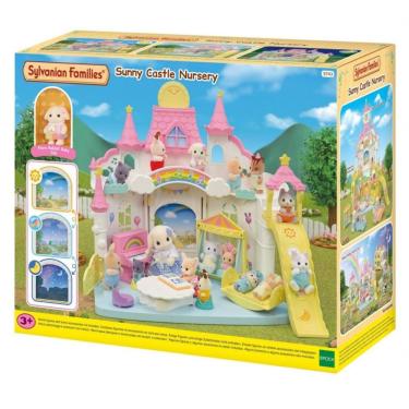 Imagem de Brinquedo Sylvanian Families Sunny Castle Nursery com Clima Variável e Acessórios Interativos Amarelo Epoch