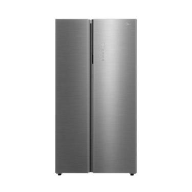 Imagem de Geladeira Frost Free Side by Side 700L Inverter cor Inox Midea, Inox, 