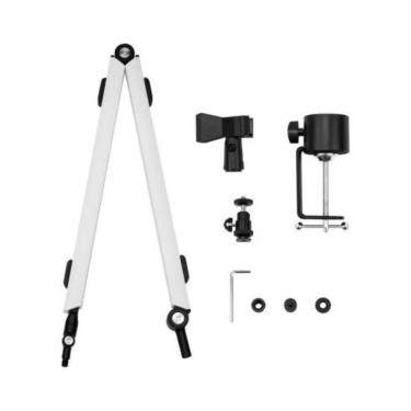 Imagem de Suporte para Microfone Flexível Mount Arm com Giro 360 graus  e Ajuste de Ângulo 210 graus  Branco Streamplify 75CM