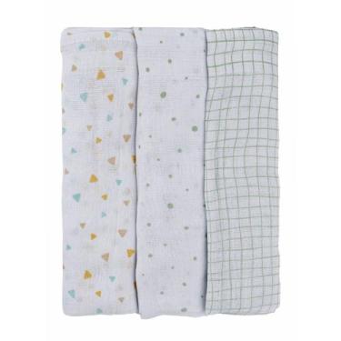 Imagem de Toalha Fralda Luxo Estampada com Bainha 70cm x 1,07m - Bublim Ninho, V