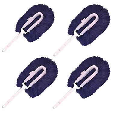 Imagem de Kit 4 Espanador Eletrostático Azul Bralímpia com Cabo