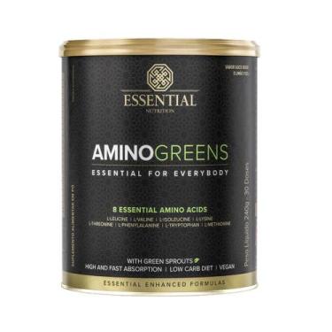 Imagem de Amino Greens Vegan - 240G Suco Verde E Limão Yuzu - Essential Nutritio