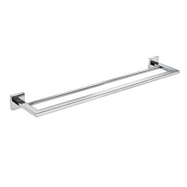 Imagem de Toalheiro Duplo Reto 60Cm Inox Polido Eterna Italy Line