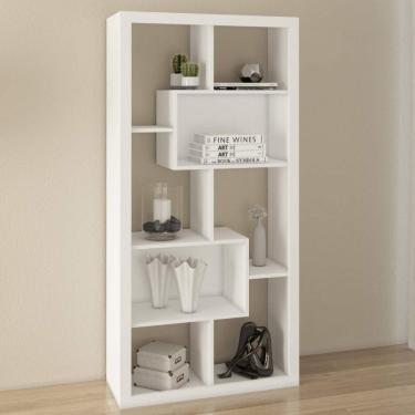 Imagem de Estante para Livros com 2 Nichos E1712 Tecno Mobili Branco