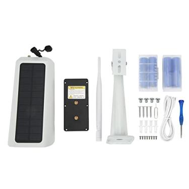 Imagem de Câmera de segurança solar, câmera de vigilância externa à prova d'água IP67 para home office
