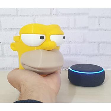 Imagem de Suporte Tema Homer Simpson Para Alexa Echo Dot 3