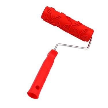 Imagem de Generic Pincel de pintura de rolo de pintura em relevo de 18 cm com alça para decoração de parede, 5