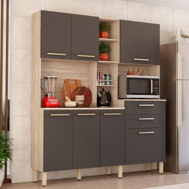 Imagem de Cozinha Compacta MDP 7 Portas e 2 Gavetas Encanto Demóbile
