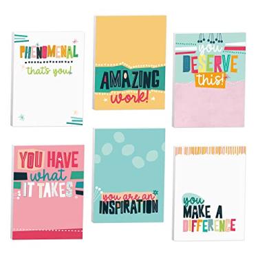 Imagem de Capacitando blocos de notas pegajosos / 7,62 cm x 10,16 cm Educador motivacional Notas adesivas/50 folhas por bloco/conjunto de 6 designs de citação empoderadores/Feito nos EUA