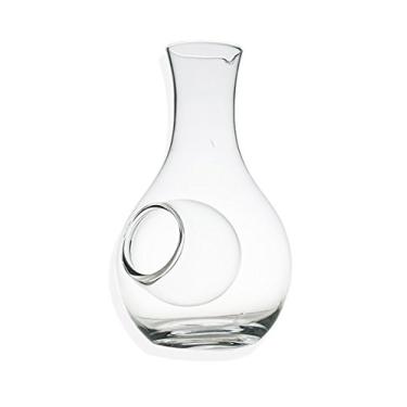Imagem de (Clear Bottle) - Happy Sales HSSB-GCLR2, Clear Glass Sake Bottle Server with Hole 15cm H 300ml