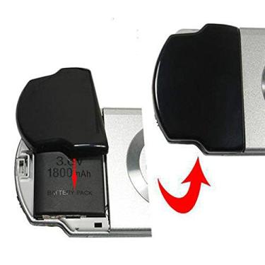 Imagem de Capa de porta de bateria preta traseira para Sony PSP 2000 3000 Playstaion Série Protable