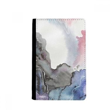 Imagem de Suporte de passaporte abstrato de tinta aquarela, porta-passaporte, notecase burse, capa para cartão, Multicolor