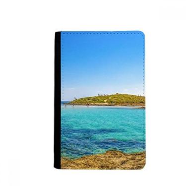Imagem de Porta-passaporte Ocean Water Island Science Nature Picture Notease Burse carteira capa porta-cartão, Multicolor