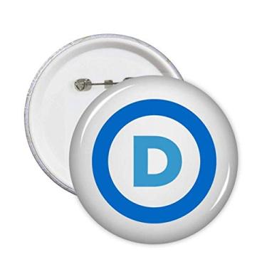 Imagem de Emblema Americano, festa democrática, alfinetes azuis, emblema, acessório, decoração, 5 peças