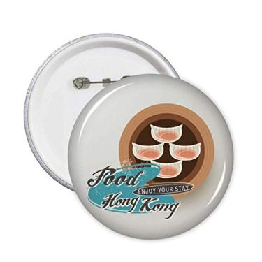 Imagem de Hong Kong Har Gow Bolinhos Broche Emblema Botão Decoração Acessório 5 peças