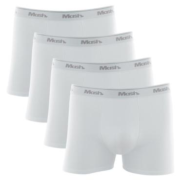 Imagem de Kit Cueca Boxer Mash 4 Peças Masculina Algodão Elástico