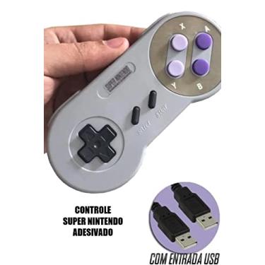 Imagem de Controle Usb para PC ou Games Retr? Modelo Super Nintendo [video game] [video game]