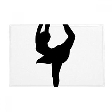 Imagem de DIYthinker Tapete de patinação feminino para esportes de inverno, tapete antiderrapante para porta de banheiro