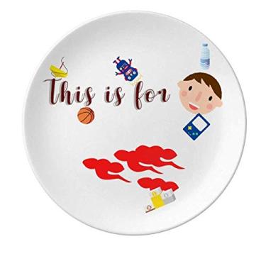 Imagem de Symbol National Hope Prato de Porcelana Jantar Redondo Prato Masculino