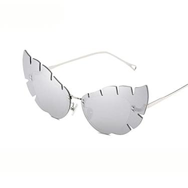 Imagem de Óculos com gradiente de espelho Uv400 Driving Eye Leaf Steampunk Óculos de sol fotocromáticos para mulheres e homens 5