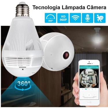 Imagem de Melhor Camera Lampada Cam Vr 380 Espia Wifi 360 Segurança Ip Visão - L