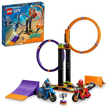 Imagem de LEGO® City Desafio de Acrobacias com Anéis Giratórios 60360; Conjunto de Construção (117 Peças)