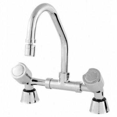 Imagem de Torneira Pia Cozinha Misturador Mesa Bancada Com Arejador 1231 C40 Luxo