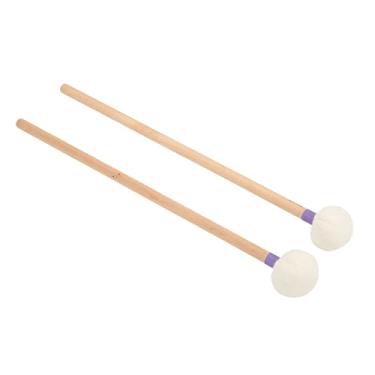Imagem de Sluffs Tambour à Langue En Acier, Percussions à Maillets Glockenspiel, Bâtons De Percussion, 2 Pieces, Tête En Feutre, Manche En Bois, Kit D'accessoires Pour Instruments(Roxo)