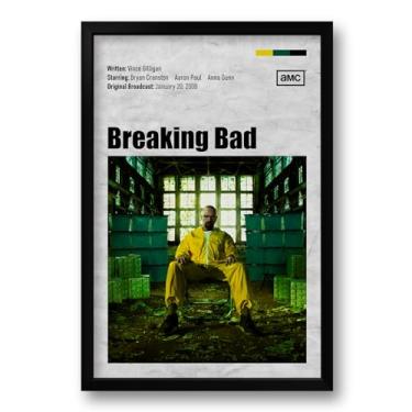 Imagem de Genérico - Quadro Série Breaking Bad - 40 x 60 cm - Retrô - Poster - Moldura Preto Fosco