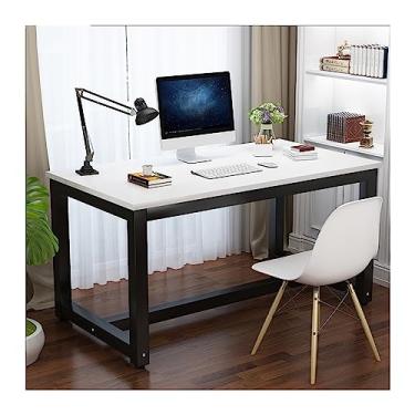 Imagem de Mesa de computador de aço reforçado PC extensão de mesa dupla simples moderna economia doméstica jogos mesa de quarto mesa de escritório mesa de PC (cor: 04, tamanho: 100 * 50 * 74 cm)