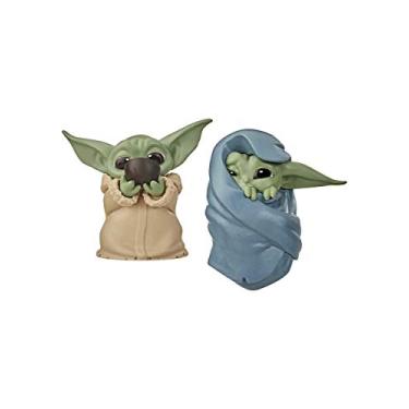 Imagem de Star Wars The Bounty Collection The Child Collectible Toys 2.2-Inch The Mandalorian “Baby Yoda” Sipping Soup, Blanket-Wrapped Figure 2-Pack