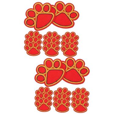 Imagem de Tofficu 20 Unidades fragmento decoração ferro em apliques jaquetas jeans mochila remendos de chapéu remendos de jaquetas cachorro bolsas decorar roupas pano vermelho