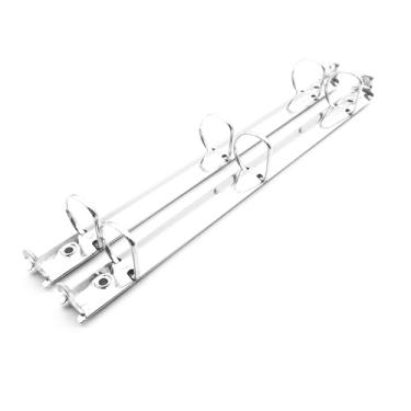 Imagem de Shuokecrafts Mecanismo de fichário com 3 anéis D tamanho carta tamanho carta com reforço de gatilho, tamanho da folha de 28 cm, capacidade de 2,5 cm, largura da base de 20 mm