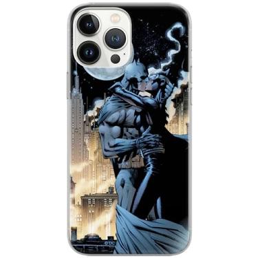 Imagem de ERT GROUP Capa de celular para Apple iPhone 13 PRO MAX original e oficialmente licenciada DC padrão Batman 005 otimamente adaptada à forma do celular, capa feita de TPU