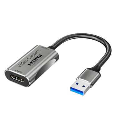 Imagem de Placa de captura de vídeo, USB A ou C 3.0, HDMI (entrada 4K 60Hz) para gravação de áudio e vídeo USB (1080p 60Hz, 2K 30Hz) para ensino, transmissão, jogos, streaming, videoconferência (SS-VCC1-2Ka)