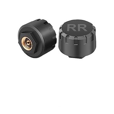 Imagem de Sistema de monitoramento de pressão dos pneus tpms para motocicleta, sensores de pressão dos pneus compatíveis com bluetooth, sem fio, android/ios, carro tmps(2 Sensors)