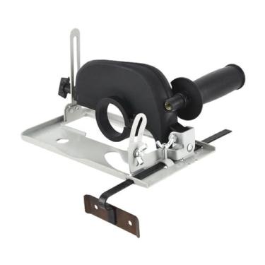 Imagem de Suporte de moedor de ângulo, suporte de moedor de ângulo ajustável de metal com tampa contra poeira Suporte de corte preciso ajustável de 45 graus para 100mm 115mm 125mm