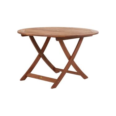 Imagem de Mesa Dobrável Redonda de Madeira para Varanda Área Externa 120 cm Dobrável Meu Móvel de Madeira - Jatobá